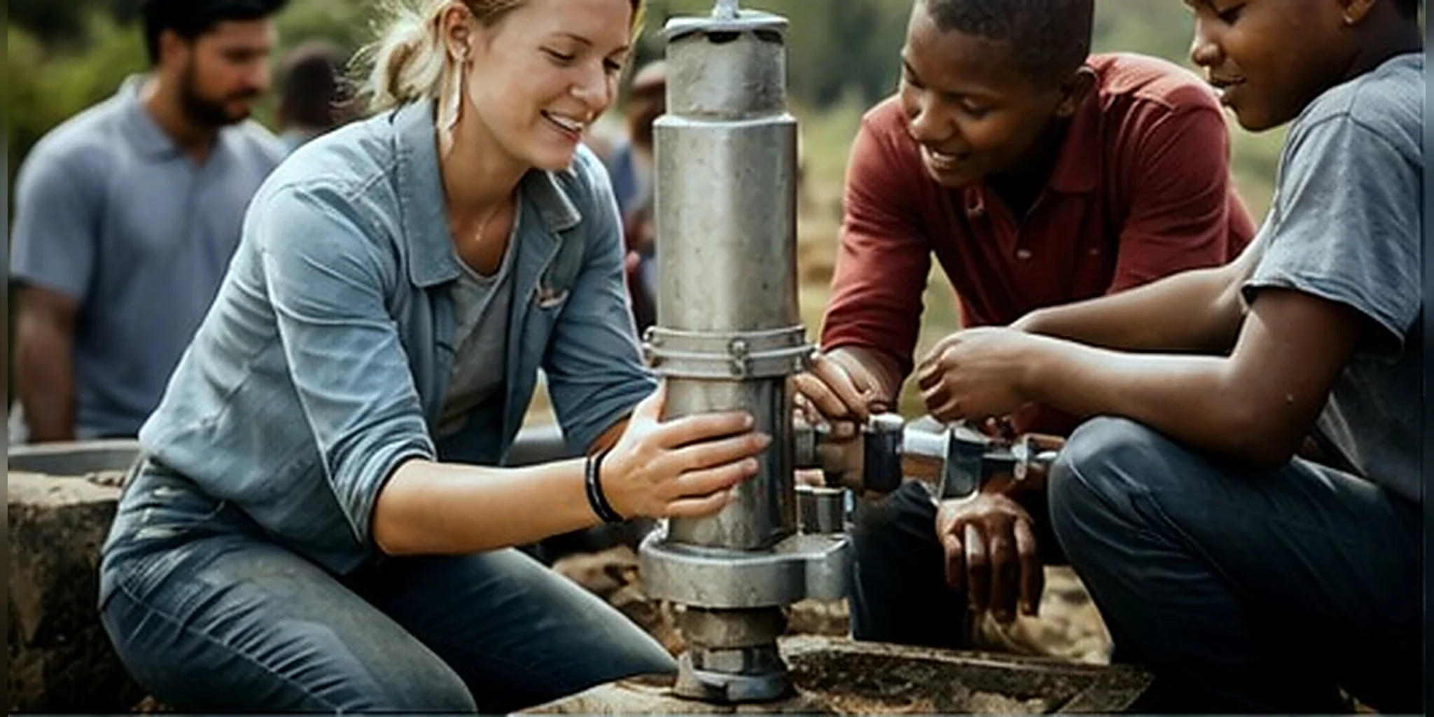 Documentary-style photo representing Global Impact Corps field work and community partnerships